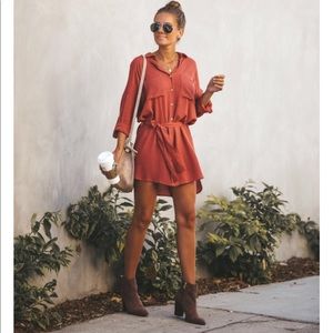 Vici collection Chivalry button down shirt dress